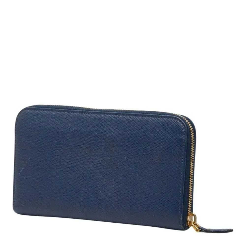 Prada Triangle Logo Plate Long Wallet 1M0506